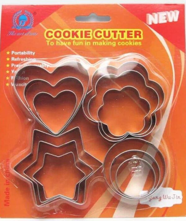 12 Pcs Stainless Steel Cookie Cutter Set – Durable & Rust-Resistant - Image 2
