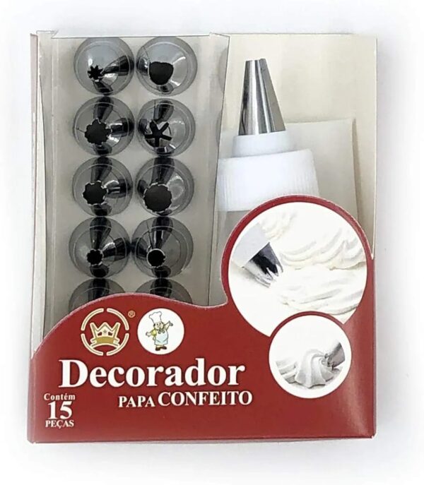 13 Pcs Steel Nozzles with Reusable Silicone Bag & Coupler – Cake Decorating Set - Image 5