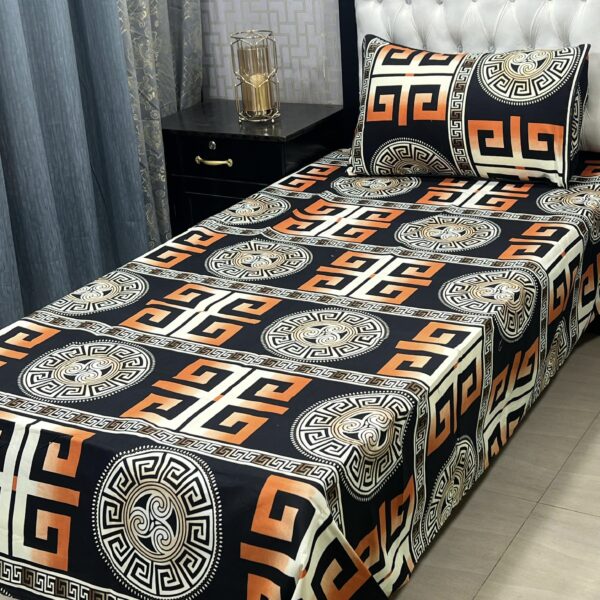 3D Crystal Cotton Single-Pair Bedsheet Set – Lifetime Fabric & Color Guarantee