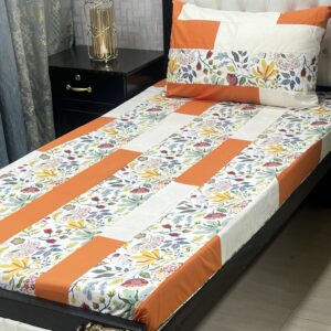 New Arrival – 2 PC Patch Work Single BedSheet | Export Quality Fabric