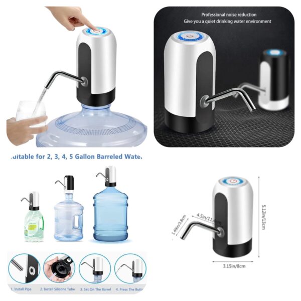 Smart Wireless Auto Water Pump – Rechargeable, Portable & Efficient Dispenser!