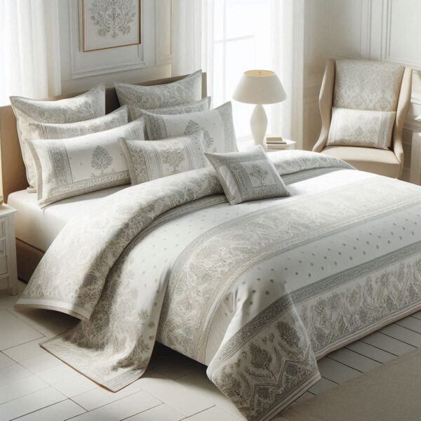 Luxurious Printed 6 Pcs Vickie Razai Set – King Size | Soft & Cozy Bedding